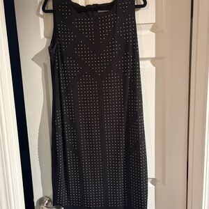 Calvin Klein Black Studded Midi Dress